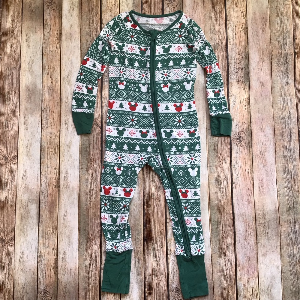 Little Sleepies Green and Red Kids Pajamas